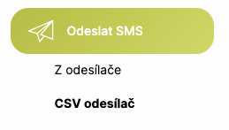 Odeslat SMS Menu