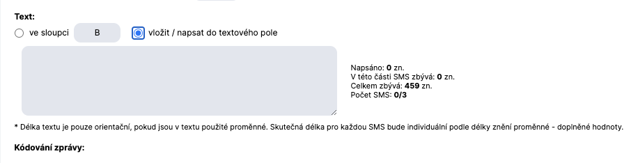 Vložit Text do Pole